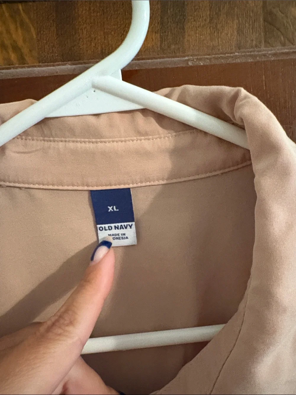 Old Navy Light Blush Button Down Shirt